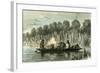 Conibo Family on a Trip 1869, Peru-null-Framed Giclee Print