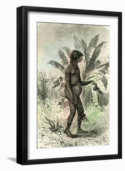 Conibo Girl Peru 1869-null-Framed Giclee Print