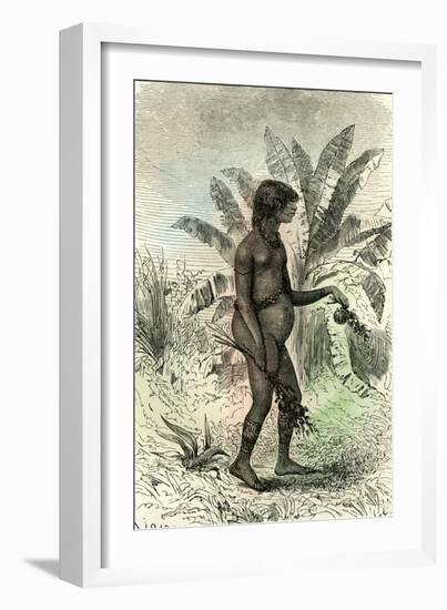 Conibo Girl Peru 1869-null-Framed Giclee Print