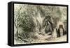 Conibo Woman 1869 Peru-null-Framed Stretched Canvas