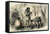 Conibo Woman 1869 Peru-null-Framed Stretched Canvas