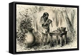 Conibo Woman 1869 Peru-null-Framed Stretched Canvas