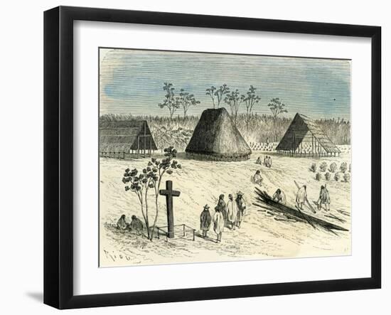 Conibos in Santa-Rita 1869, Peru-null-Framed Giclee Print