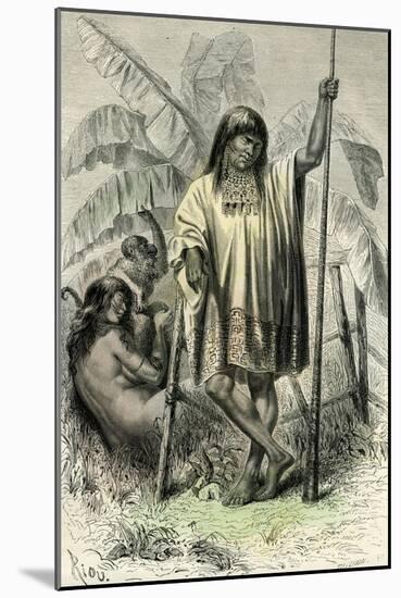 Conibos Indians 1869, Peru-null-Mounted Giclee Print