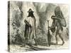 Conibos Man and Woman 1869, Peru-null-Stretched Canvas