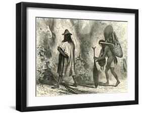 Conibos Man and Woman 1869, Peru-null-Framed Giclee Print