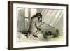 Conibos Woman Weaving 1869, Peru-null-Framed Giclee Print