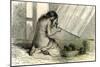 Conibos Woman Weaving 1869, Peru-null-Mounted Giclee Print