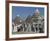 Conical Roofs and Whitewashed Walls of Trullis in Alberobello, Puglia, Italy-Hans Peter Merten-Framed Photographic Print