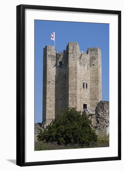 Conisbrough Castle, South Yorkshire, Yorkshire, England, United Kingdom, Europe-Rolf Richardson-Framed Photographic Print