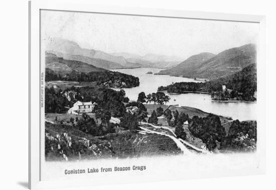 Coniston Lake, Lake District, Cumbria, 1902-null-Framed Giclee Print