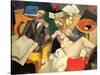 Conjugal Life, 1913 (Oil on Canvas)-Roger de La Fresnaye-Stretched Canvas