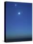 Conjunction of Jupiter, Venus and Mercury-Stocktrek Images-Stretched Canvas