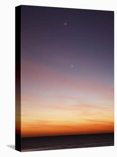 Conjunction of Venus, Mercury, Jupiter and Mars at Dawn-Stocktrek Images-Stretched Canvas