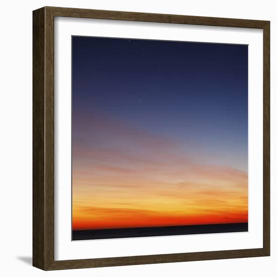 Conjunction of Venus, Mercury, Jupiter and Mars at Dawn-Stocktrek Images-Framed Photographic Print