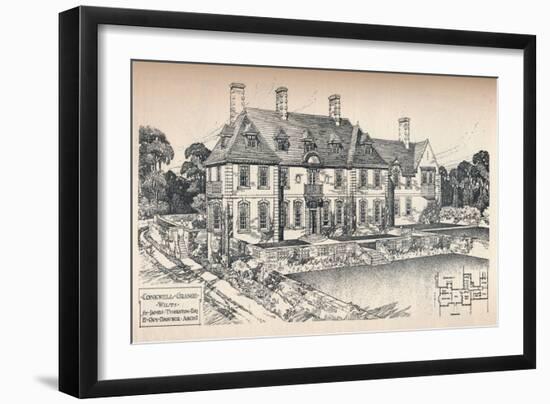 Conkwell Grange, Wilts. E. Guy Dawber, Architect, C1907-Edward Guy Dawber-Framed Giclee Print