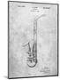 Conn a Melody Saxophone Patent-Cole Borders-Mounted Art Print