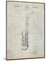 Conn a Melody Saxophone Patent-Cole Borders-Mounted Art Print