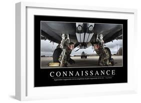 Connaissance: Citation Et Affiche D'Inspiration Et Motivation-null-Framed Photographic Print