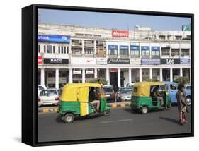 Connaught Place, New Delhi, India, Asia-Wendy Connett-Framed Stretched Canvas