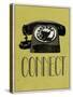 Connect Retro Telephone Player Art Poster Print-null-Stretched Canvas