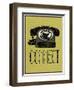 Connect Retro Telephone Player Art Poster Print-null-Framed Art Print