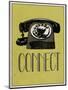 Connect Retro Telephone Player Art Poster Print-null-Mounted Art Print