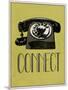 Connect Retro Telephone Player Art Poster Print-null-Mounted Art Print