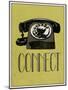 Connect Retro Telephone Player Art Poster Print-null-Mounted Art Print