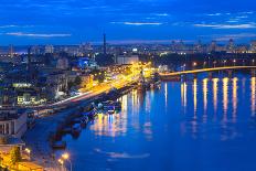 Night Panorama of Kiev-connect1-Mounted Photographic Print