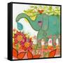 Connected - Elephant-Wyanne-Framed Stretched Canvas