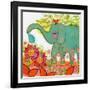 Connected - Elephant-Wyanne-Framed Giclee Print