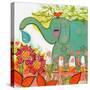 Connected - Elephant-Wyanne-Stretched Canvas
