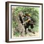 Connecticut Colonist Hiding the Colony's Charter in a Hollow Oak to Keep it from Governor Andros-null-Framed Giclee Print