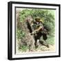 Connecticut Colonist Hiding the Colony's Charter in a Hollow Oak to Keep it from Governor Andros-null-Framed Giclee Print
