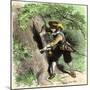 Connecticut Colonist Hiding the Colony's Charter in a Hollow Oak to Keep it from Governor Andros-null-Mounted Giclee Print