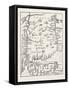 Connecticut from the Map of New England, USA, 1870s-null-Framed Stretched Canvas