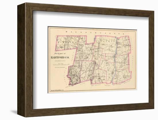 Connecticut: Hartford County North, c.1893-null-Framed Art Print