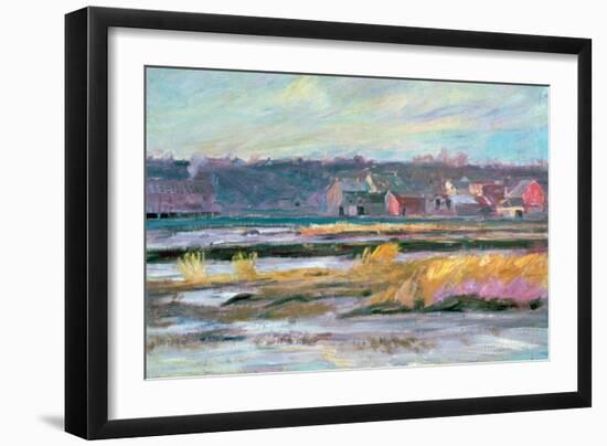 Connecticut Marshes, C1868-1917-Walter Clark-Framed Giclee Print