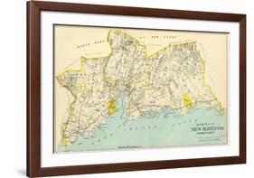 Connecticut: New Haven County South, c.1893-null-Framed Art Print