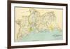 Connecticut: New Haven County South, c.1893-null-Framed Art Print