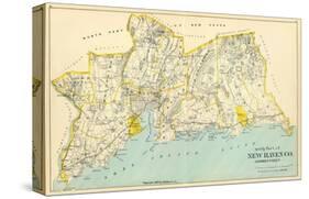 Connecticut: New Haven County South, c.1893-null-Stretched Canvas