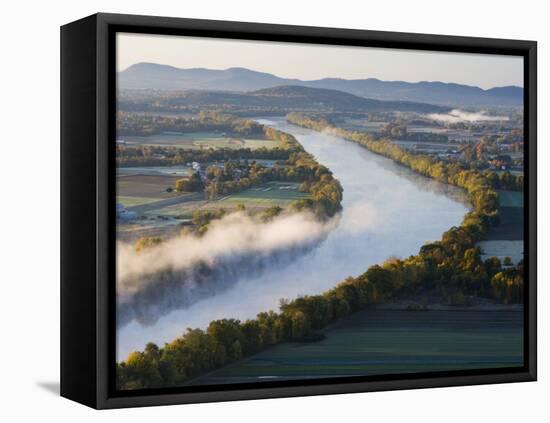 Connecticut River at Dawn As Seen From South Sugarloaf Mountain, Deerfield, Massachusetts, USA-Jerry & Marcy Monkman-Framed Stretched Canvas