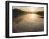 Connecticut River in Montague, Massachusetts at Sunrise on a Frosty Morning-John Nordell-Framed Photographic Print