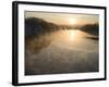 Connecticut River in Montague, Massachusetts at Sunrise on a Frosty Morning-John Nordell-Framed Photographic Print