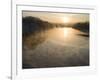 Connecticut River in Montague, Massachusetts at Sunrise on a Frosty Morning-John Nordell-Framed Photographic Print