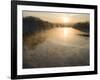 Connecticut River in Montague, Massachusetts at Sunrise on a Frosty Morning-John Nordell-Framed Photographic Print