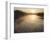 Connecticut River in Montague, Massachusetts at Sunrise on a Frosty Morning-John Nordell-Framed Photographic Print