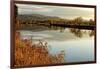 Connecticut River Tranquil Autumn Scenic Vista-George Oze-Framed Photographic Print