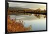 Connecticut River Tranquil Autumn Scenic Vista-George Oze-Framed Photographic Print